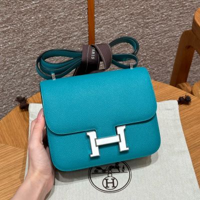 Blue Paon Epsom Constance 18 Palladium Hardware