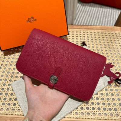 Rouge Grenat Togon Dogo Purse Wallet Palladium Hardware