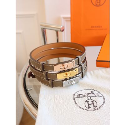 Etoupe Epsom Kelly Mini Belt 1.8cm