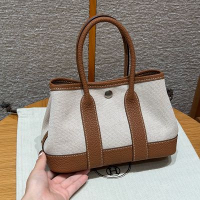 Gold Negonda and Toile Garden Party 23 Palladium Hardware